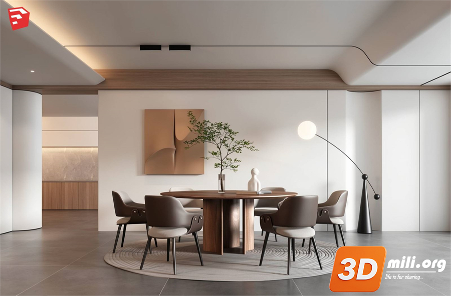 Dining Table Set Skp Files